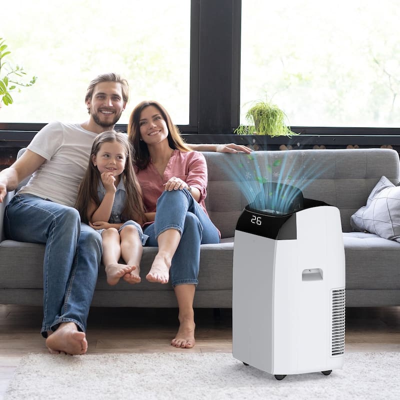 12000 BTU Portable AC Unit, 24H Timer, Remote Control