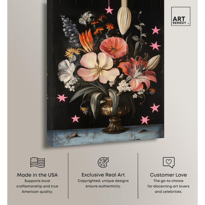TANY's Floral Universe I Canvas by Art Remedy, Gallery Wrapped