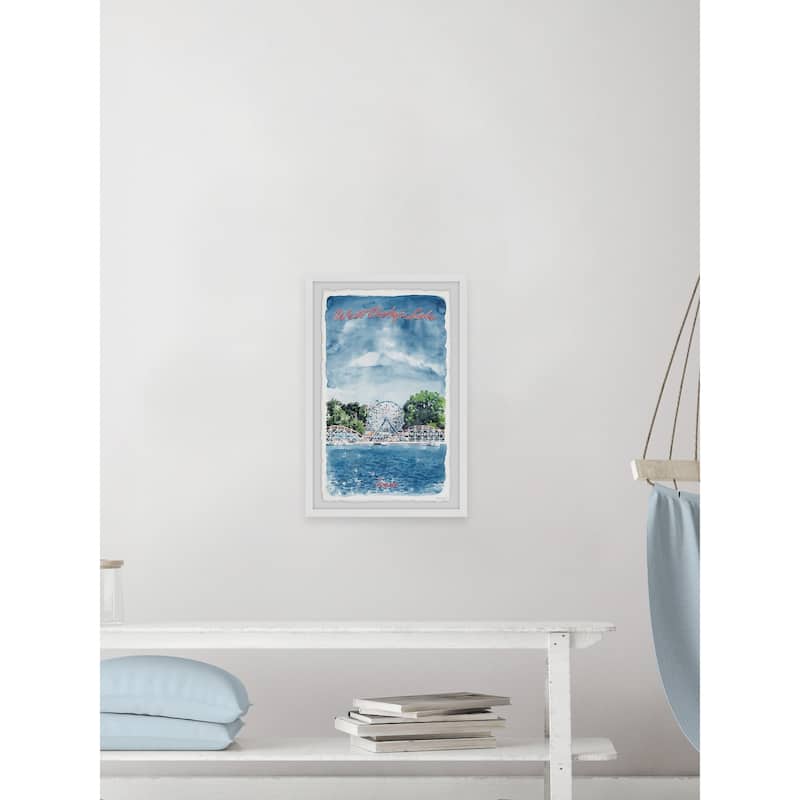 'West Okoboji Lake' Framed Painting Print