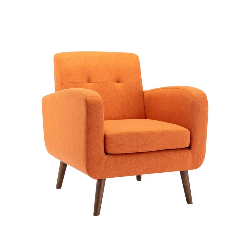 Porthos Home Ezio Fabric Accent Chair with Rubberwood Legs