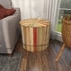 preview thumbnail 11 of 32, Arcilla Elemental - White Wood Tray Top Boat Accent Table