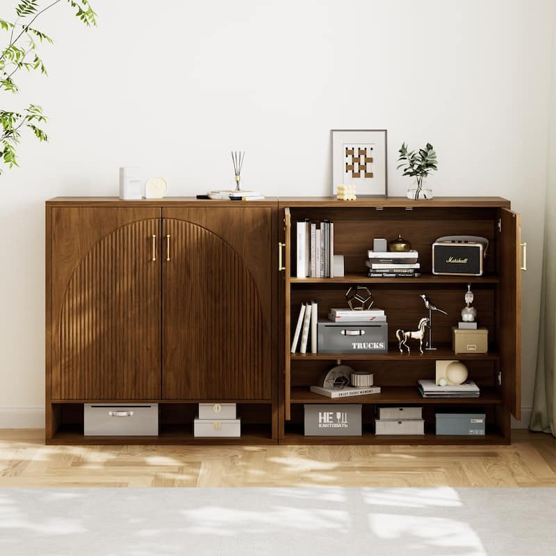 24 Pair Shoe Storage Cabinet with Adjustable Shelves, Hidden Shoe Organizer for Entryway, Foyer, Hallway