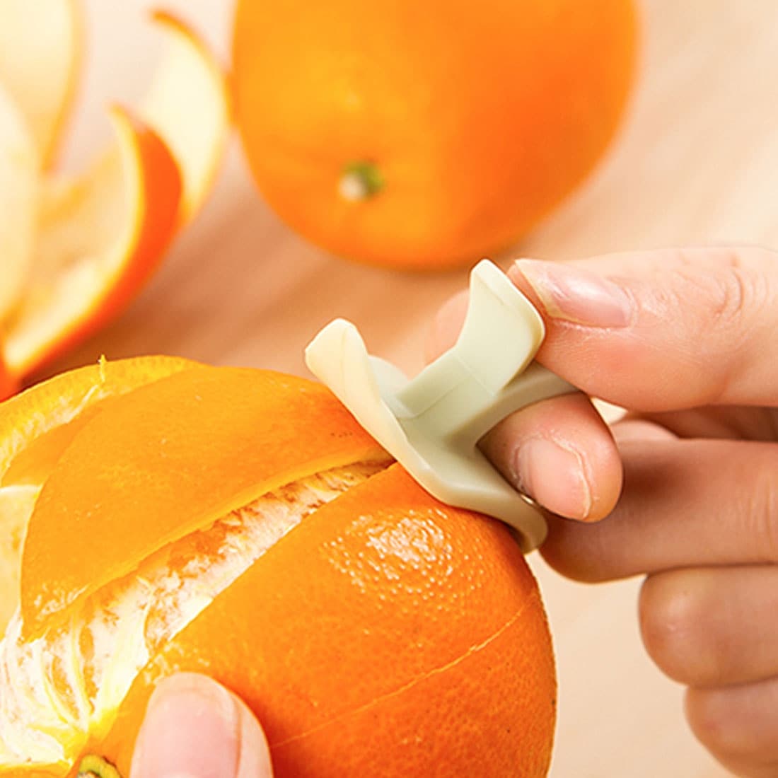 Plastic Orange Opener Peeler Slicer Lemon Citrus Fruit Skin Remover 2pcs -  Bed Bath & Beyond - 18453117