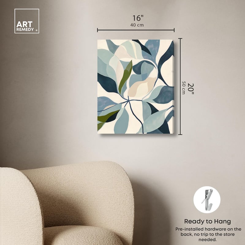 Woven Botanicals II Canvas by Art Remedy, Gallery Wrapped