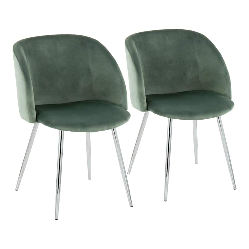 Silver Orchid Harding Upholstered Dining Chairs (Set of 2)