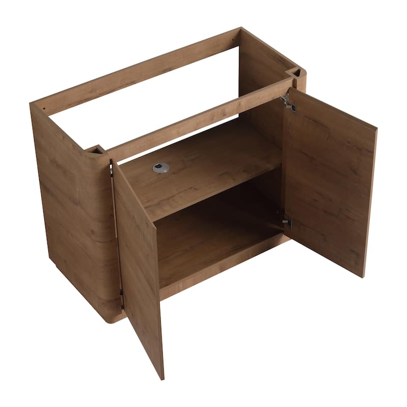 Malwee 36"/40" FreeStanding Bathroom Vanity with Sink, Floor Stand Bathroom Vanity with Soft Close Door and Adjustable Shelf