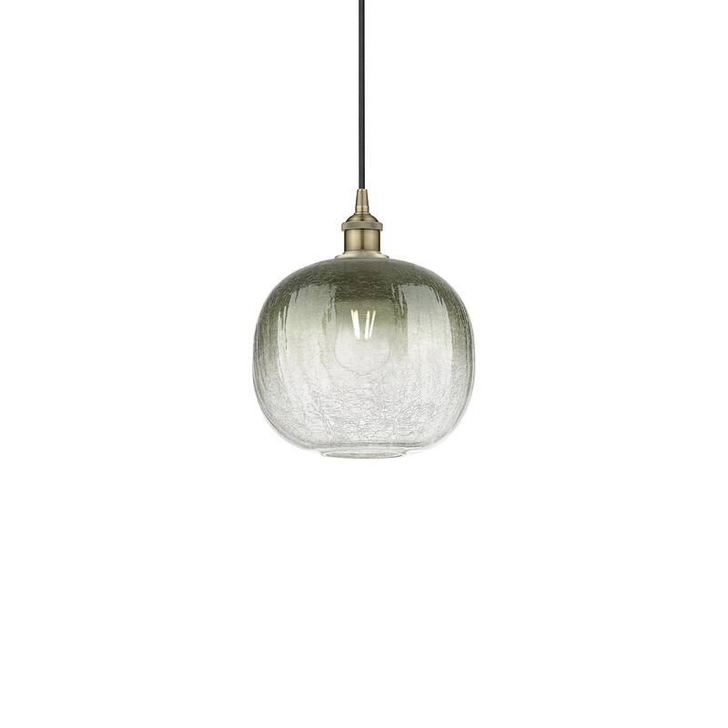 Innovations Lighting 616-1P-12-11 Brookhaven Sphere Pendant Brookhaven - Antique Brass / Slate