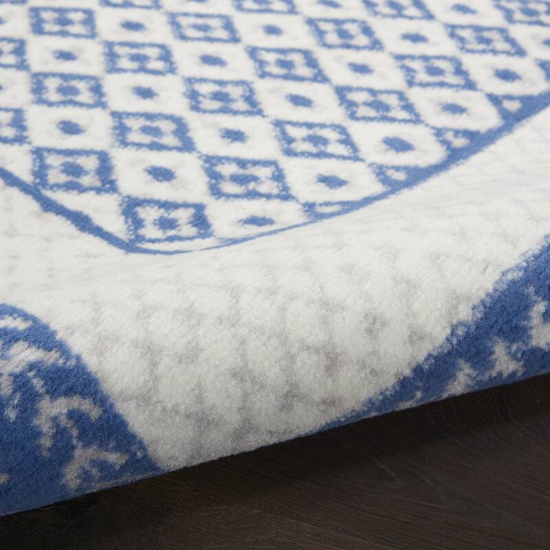 Buri Power Loomed Distressed Geometric Modern Stain Resistant Area Rug By HomeRoots - 60' X '36' X '0.39