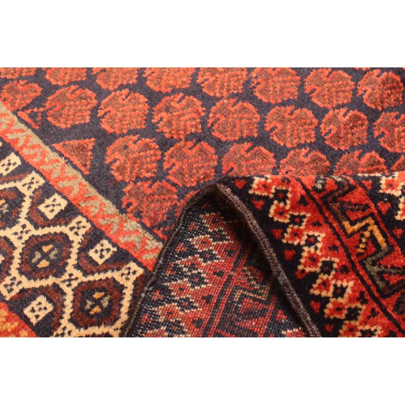 ECARPETGALLERY Hand-knotted Teimani Dark Navy Wool Rug - 2'11 x 4'1