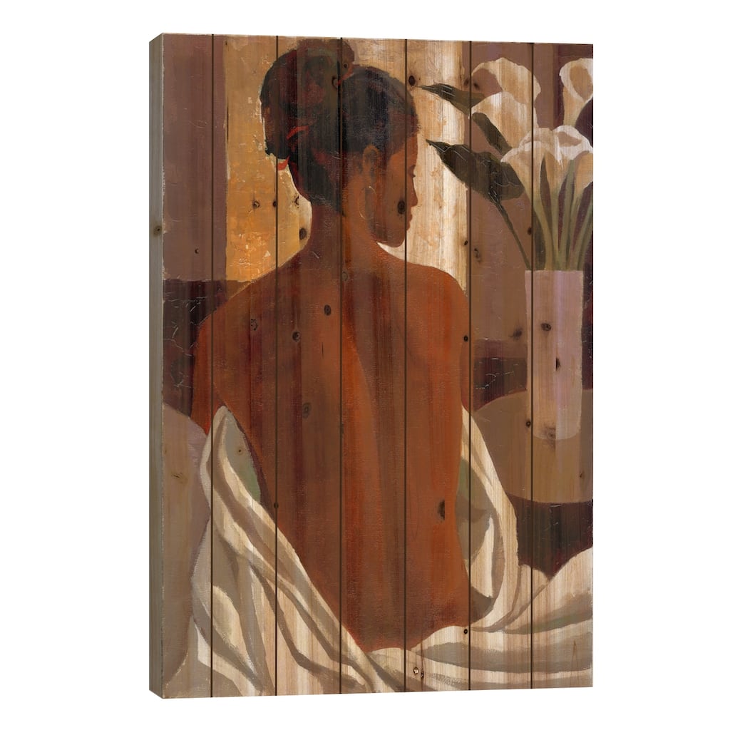 Morning Light Print On Wood by Keith Mallett - Multi-Color