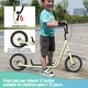 preview thumbnail 9 of 9, Youth Scooter Kick Scooter for Kids 6+ with Adjustable Handlebar, 12 Inch Inflatable Wheels ,Widened non-slip Footboard