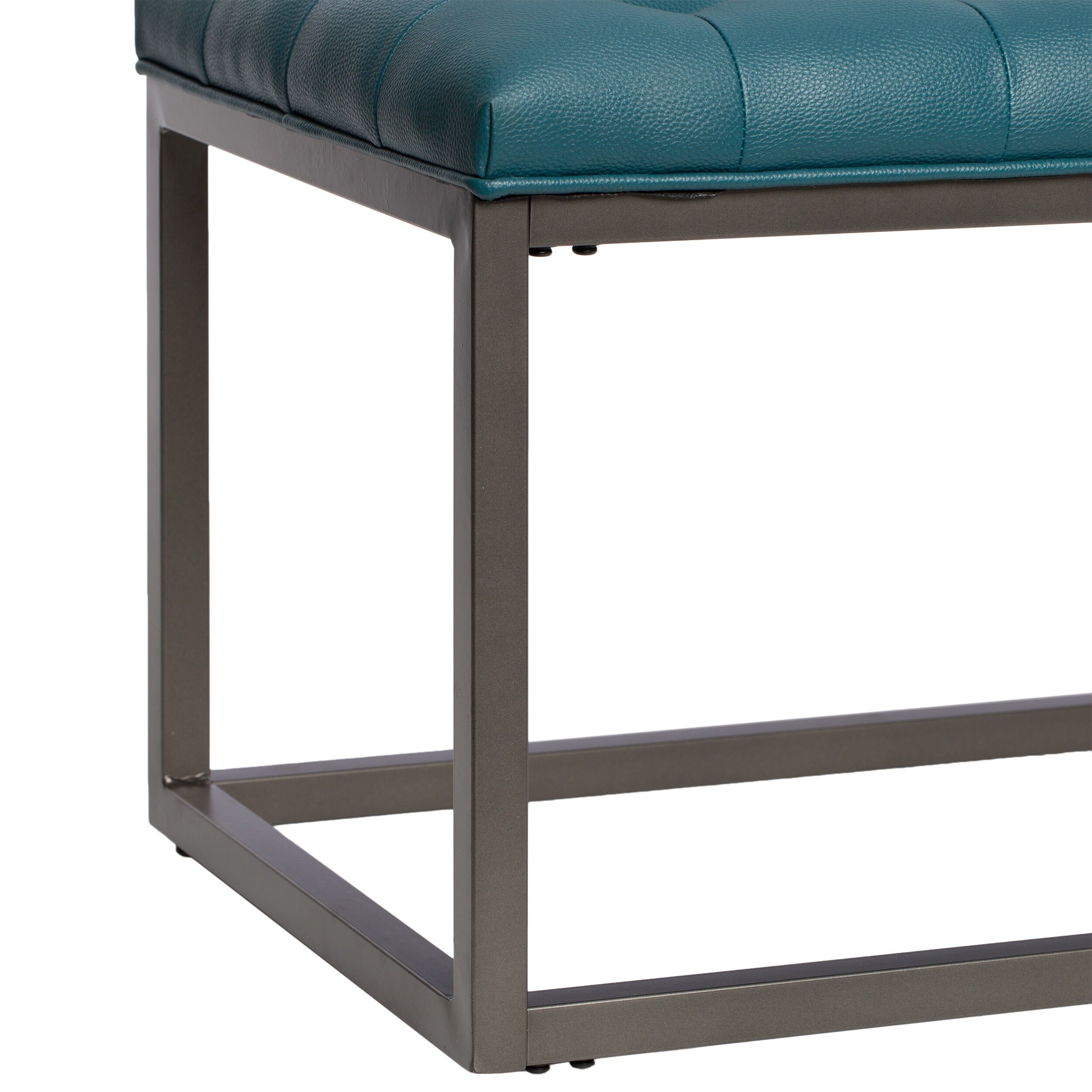 Strick & bolton healy leather tufted ottoman deals