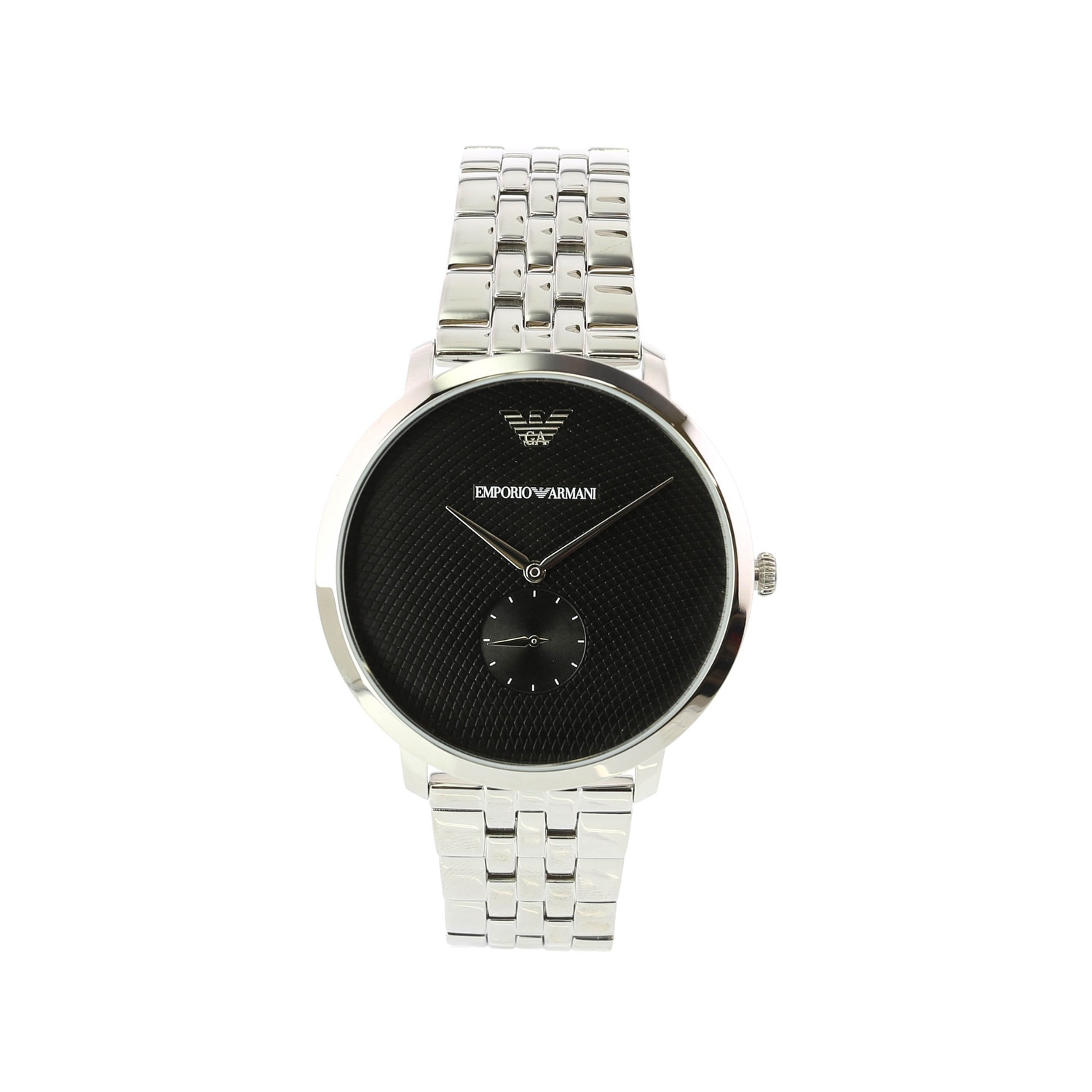 stainless steel armani watch