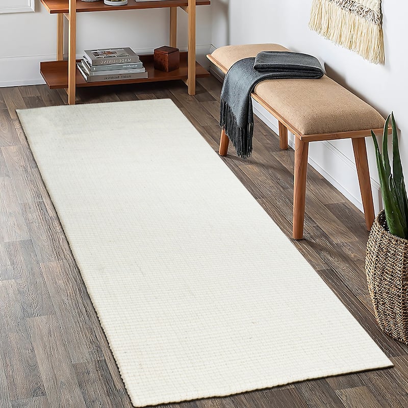 Delara Premium Handwoven Natural Fiber Area Rug, 60% Wool 40% Jute excellent choice in high-traffic areas such as Living rooms