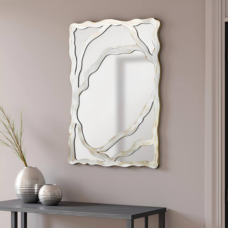 39" Metal Accent Wall Mirror - 39.4"×25.6"