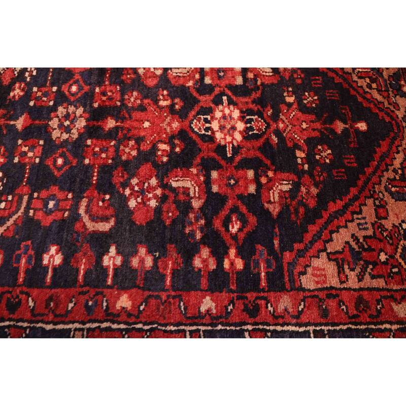 ECARPETGALLERY Hand-knotted Andelz Black, Red Wool Rug - 2'11 x 10'0