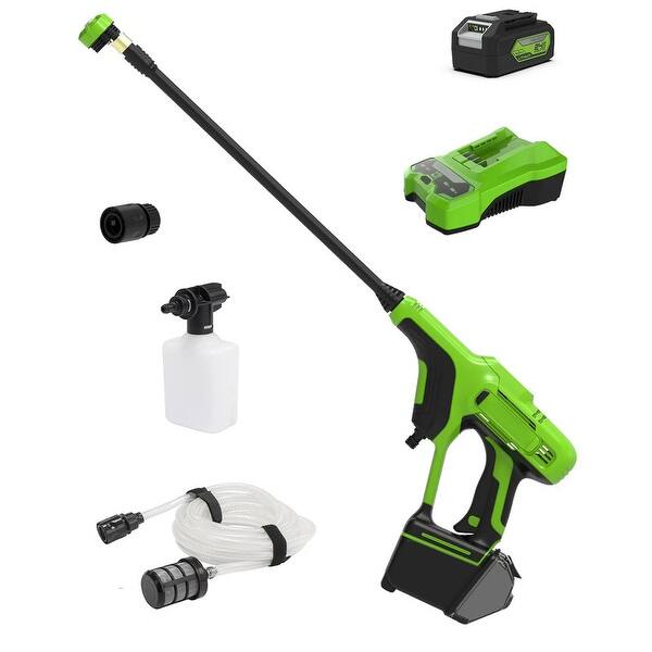 slide 2 of 5, Cordless Power Cleaner with 4.0 Ah USB Battery and Charger