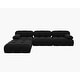 preview thumbnail 32 of 37, Modern Velvet Upholstered Large Modular Sectional Sofa