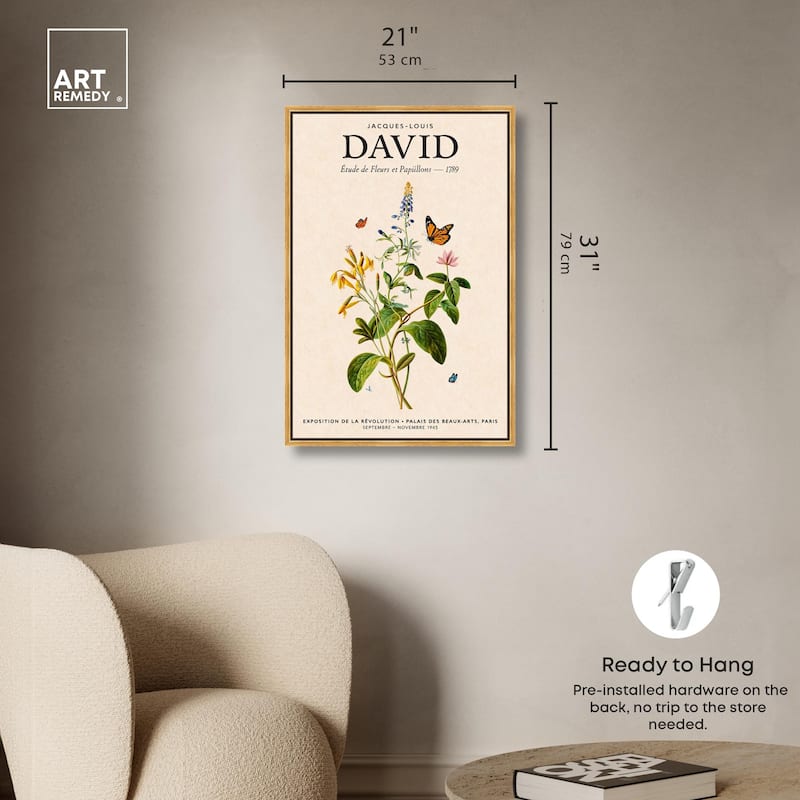 David's Delicate Flowers Canvas by Art Remedy