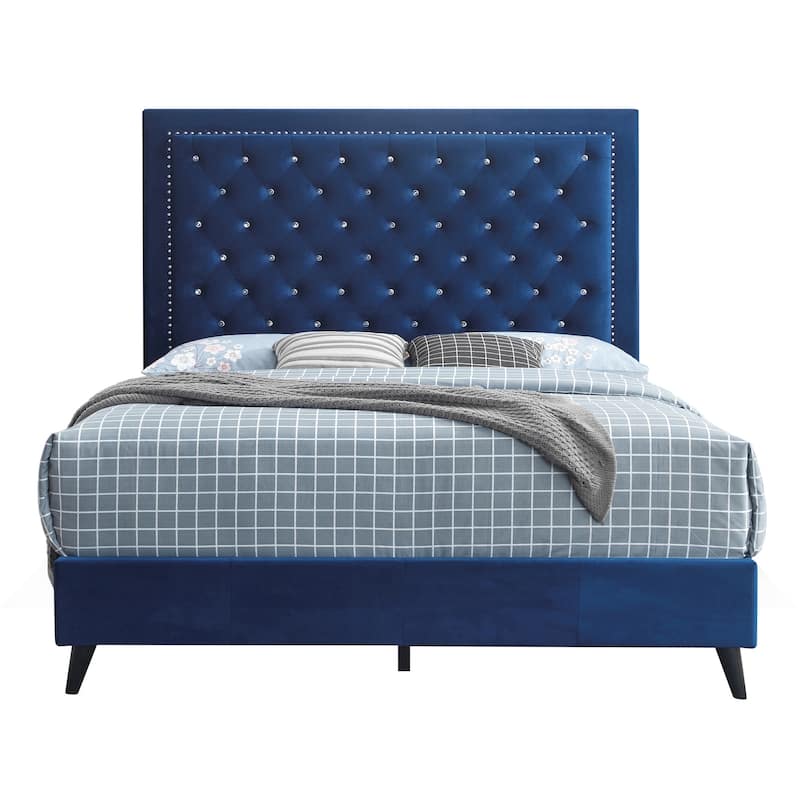 Alba Upholstered King Panel Bed