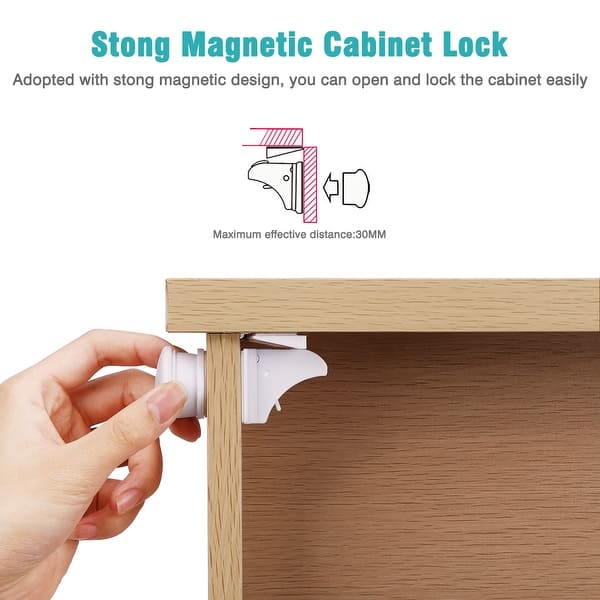 Shop Wipalo Magnetic Cabinet Lock Child Safety 12 Pack Baby