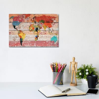 iCanvas "World Map" by Irena Orlov Canvas Print
