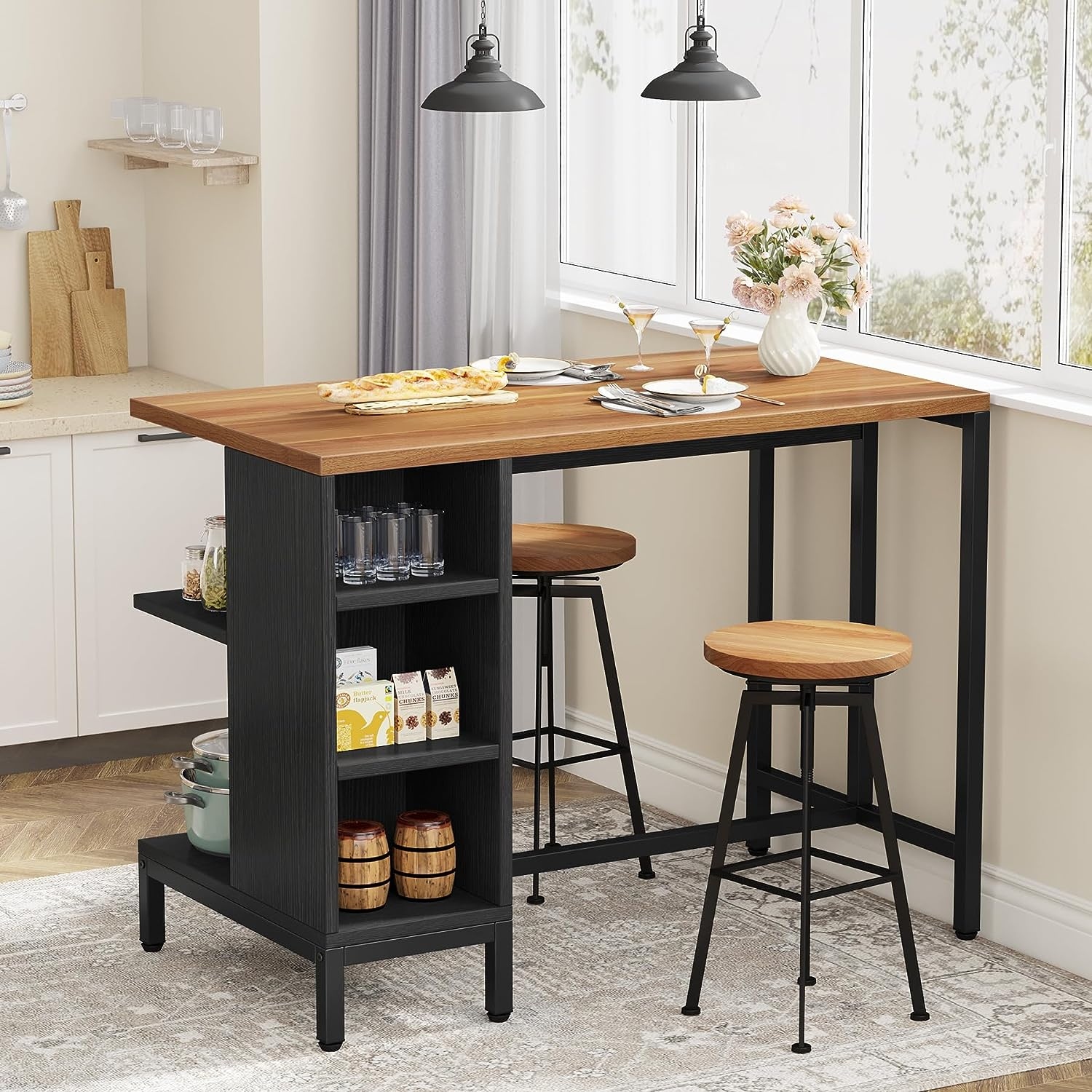 Standalone kitchen best sale island with seating