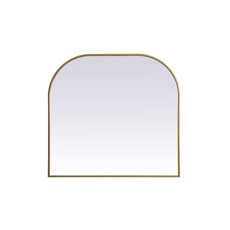 Elegant Lighting MR1B3634 Blaire 36" W x 34" H Modern Arched Bathroom - Brass