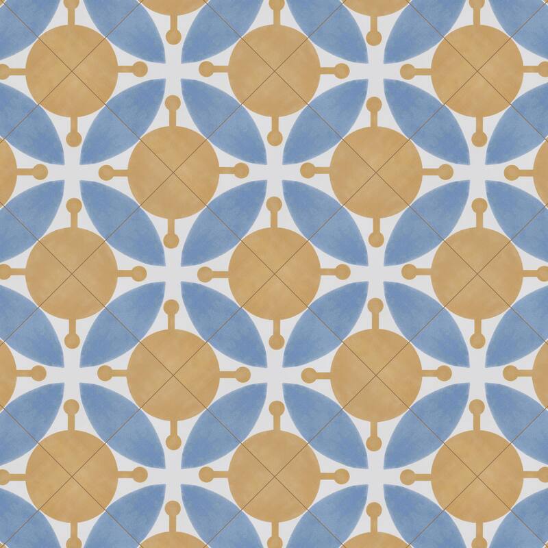 Merola Tile Revival Leaf 7-3/4" x 7-3/4" Ceramic Floor and Wall Tile