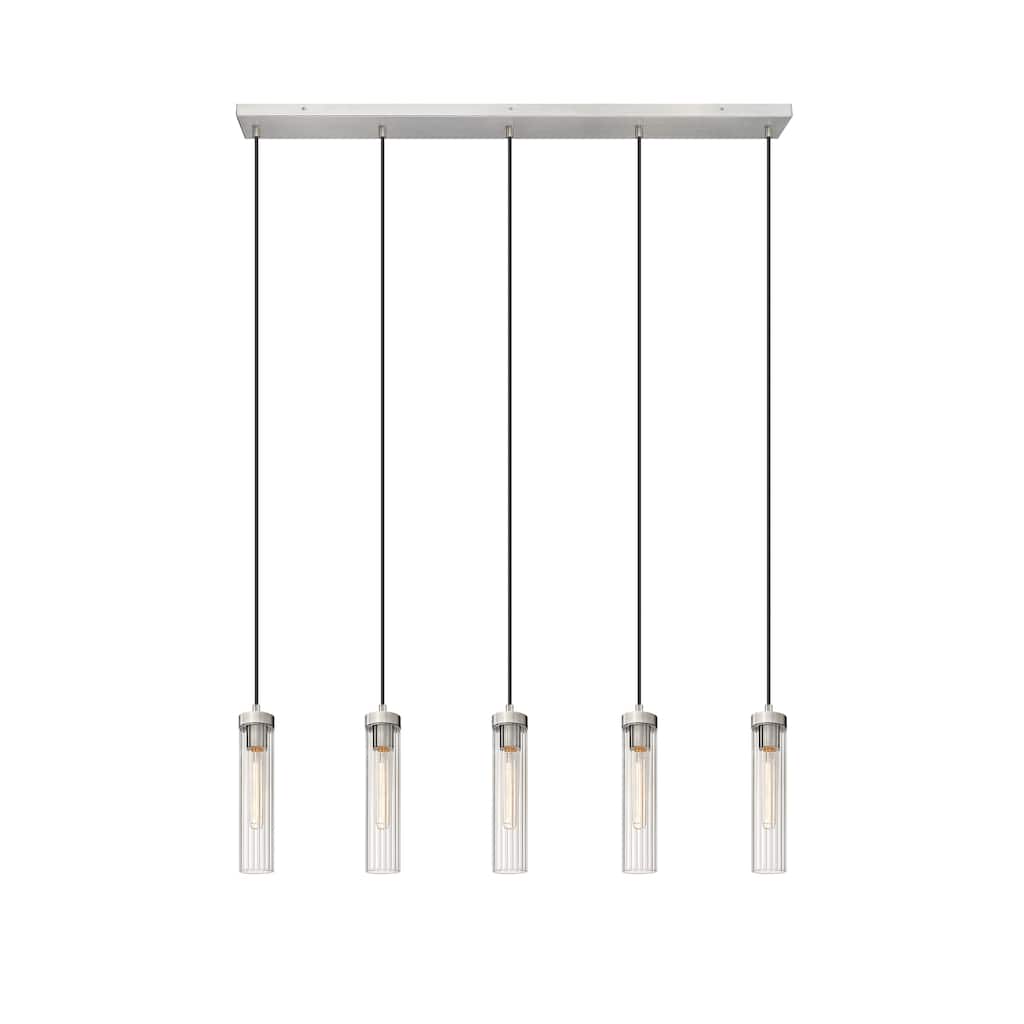 Beau by Z-Lite 5 Light Chandelier in Brushed Nickel.