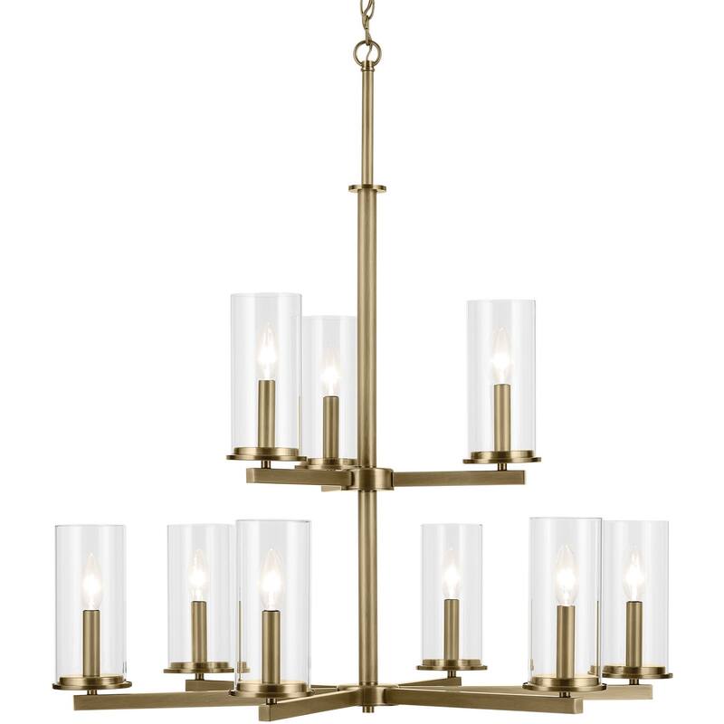 Kichler 44014 Crosby 9 Light 33" Wide Taper Candle Chandelier
