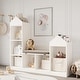 preview thumbnail 2 of 16, Kids Bookshelf with Reading Nook, Bookcase with Seat Cushion