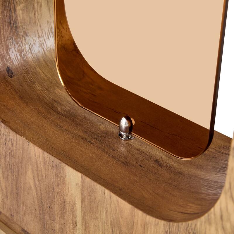 5-Piece Stylish Dining Table Set, Wood Color Textured Kitchen Table with 4 Dining Chairs, Rectangular Dining Table Set for 4