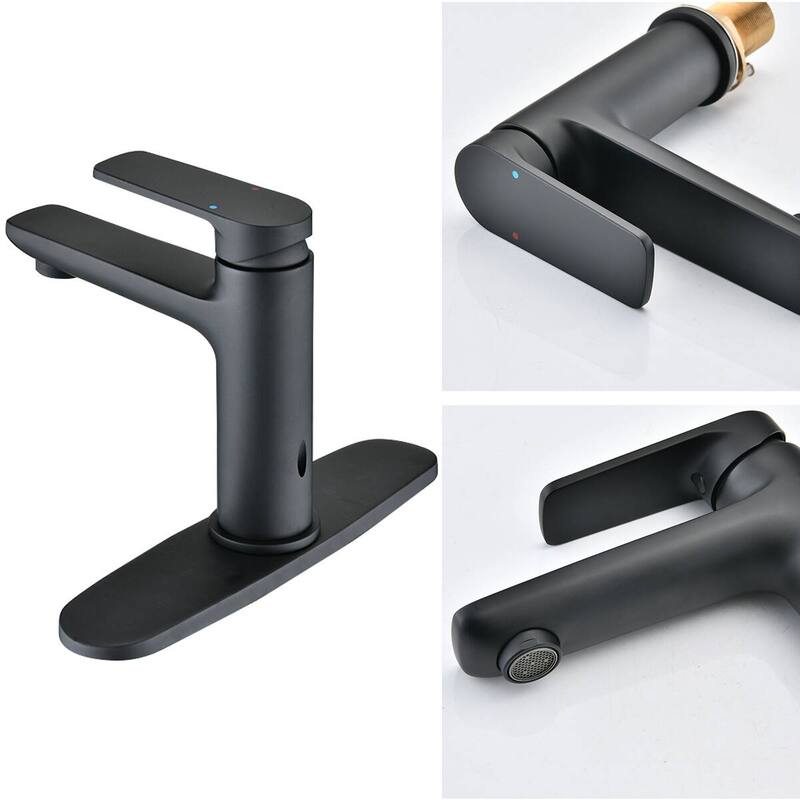 VANITYFAIR Matte Black Single Handle Bathroom Sink Faucet