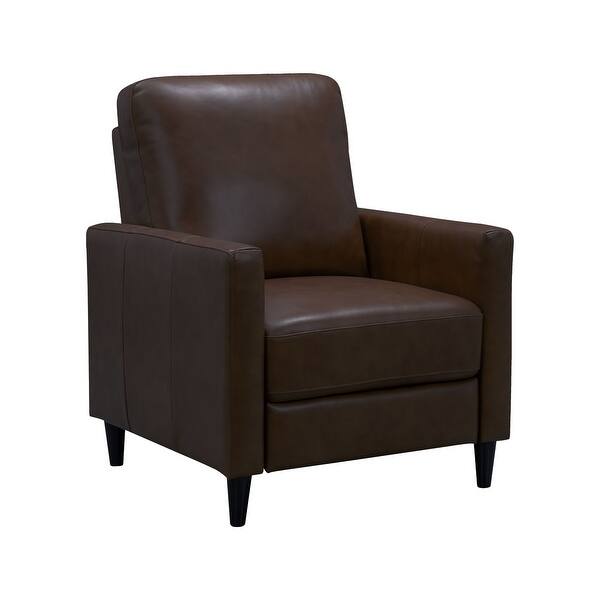 Abbyson Crestview Top Grain Leather Pushback Recliner Overstock