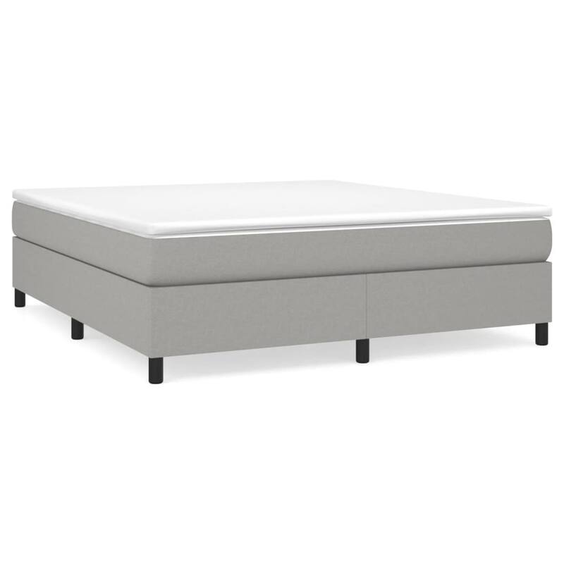 vidaXL Bed Frame Box Spring Platform Bed Base Frame Mattress Foundation Fabric