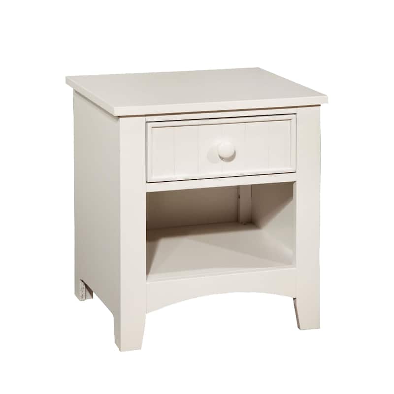 Wooden Nightstand with a Drawer
