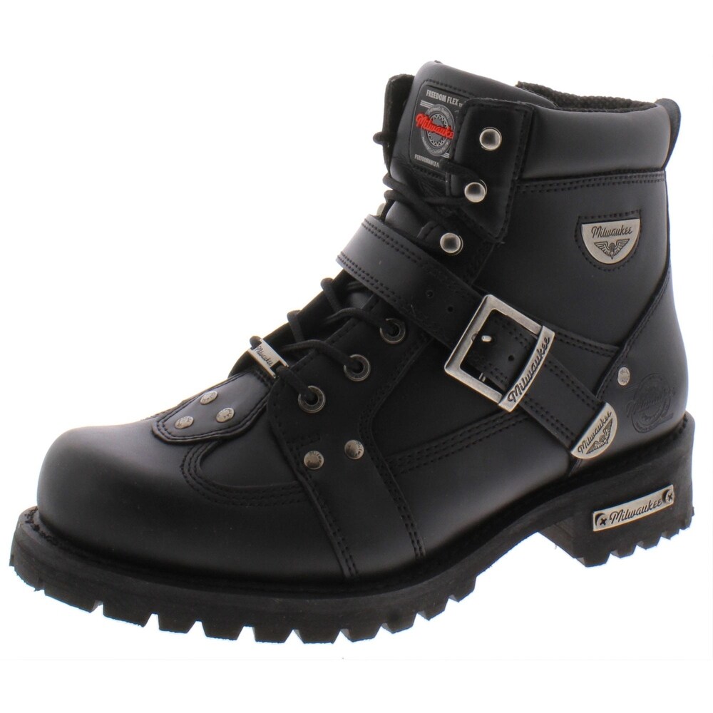mens motorcycle boots extra wide width