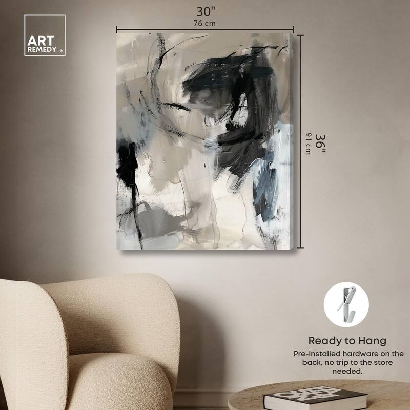 Scribbled Energy I Canvas by Art Remedy, Gallery Wrapped