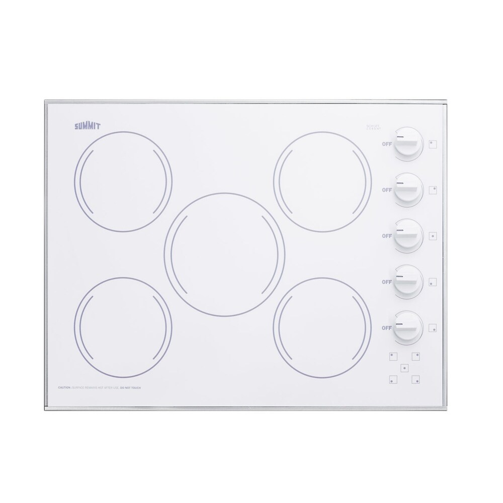 Shop Summit Cr5b274 27 Inch Wide 5 Burner Electric Cooktop White