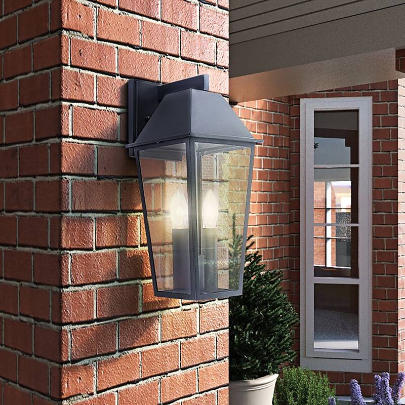 Winchester Collection 2-Light Exterior Wall Light, Black