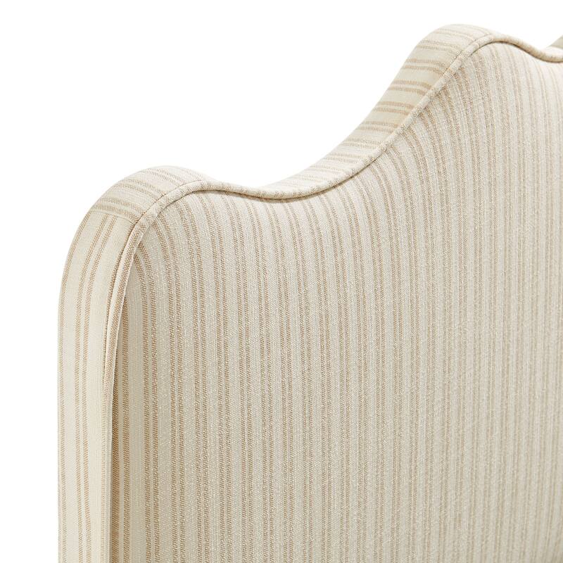 Athena Striped Fabric Upholstered Headboard