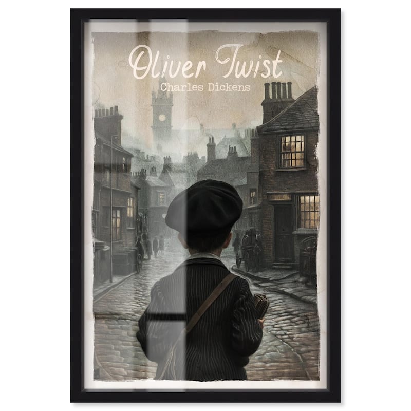 Oliver Twist Classic Shadowbox by Art Remedy - Black - 10" x 15"