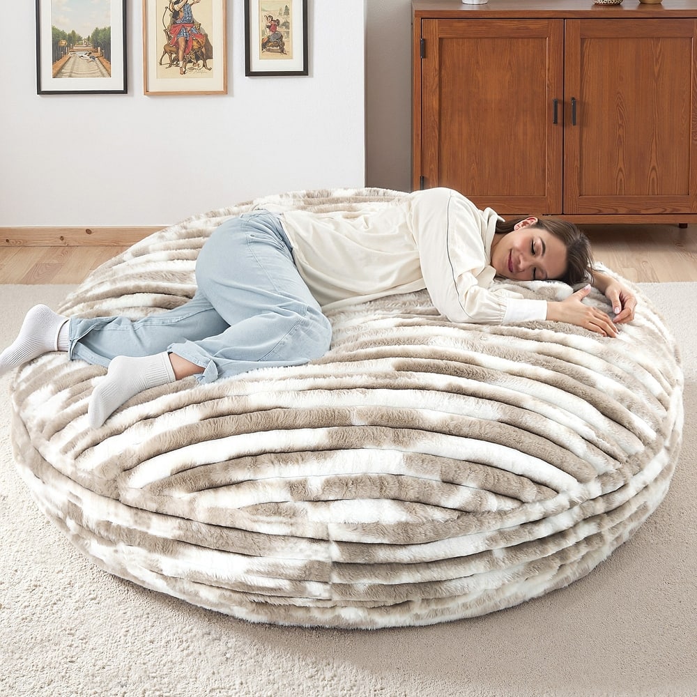 Oversized Bean Bag Chair Bean Bag Bed for Adults & Convertible