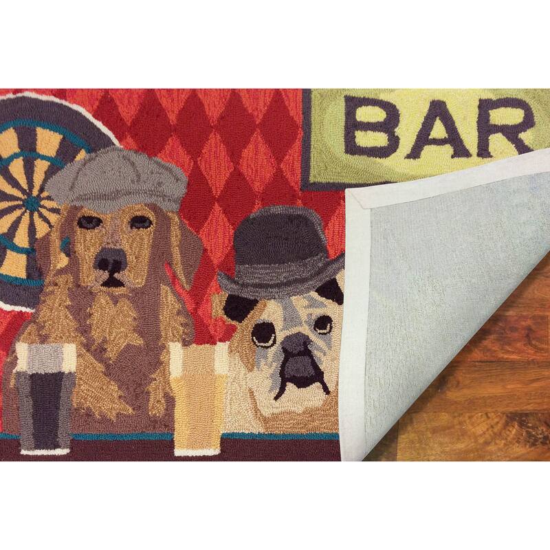 Liora Manne Frontporch Bar Patrol Indoor/Outdoor Rug - 2'6" x 4'