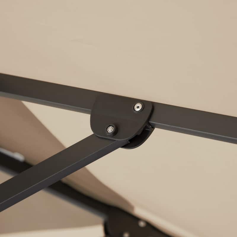 Furniture of America Aires 8-foot Steel Square Cantilever Offset Tilt Roma Umbrella