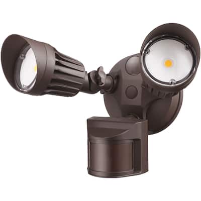 2-Head COB LED Security Light, Motion Sensor, Dusk to Dawn