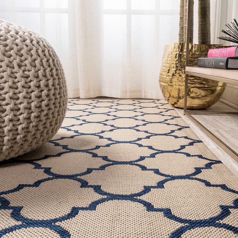 JONATHAN Y Isla Ogee Trellis Indoor/Outdoor Area Rug