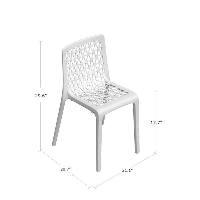 Sprout Table and Milan Chairs 3-Piece Outdoor Lounge Set