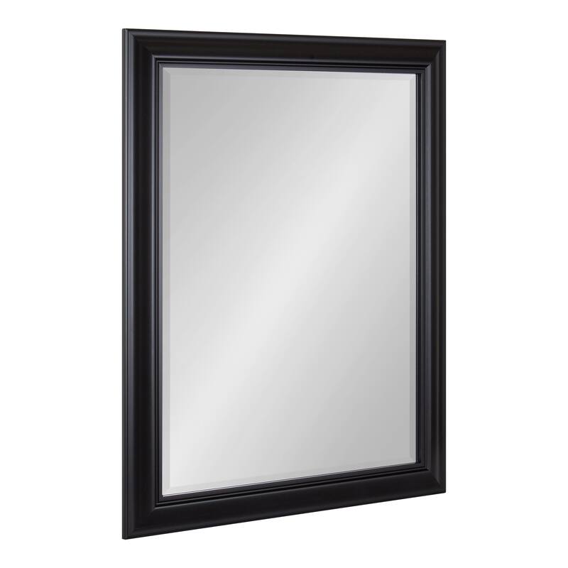 Kate and Laurel Dalat Framed Beveled Wall Mirror - 22x28 - Black